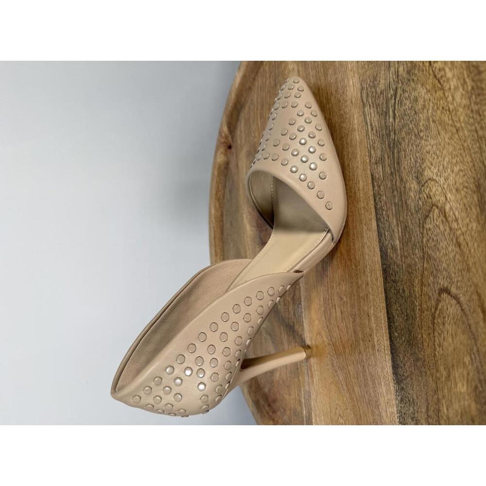 French Connection Cement Studded Pumps Pointed Toe Heels Size US 8.5 NWB - Picture 8 of 11